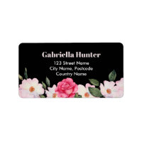 Dirección Rosa Blanca Rosas Ballerina Floral Negro