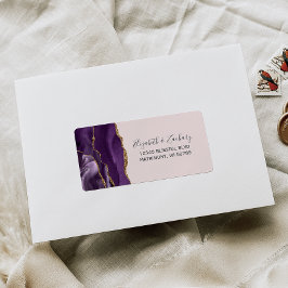 Etiqueta Dirección RSVP de la moda Rubor de la boda de oro