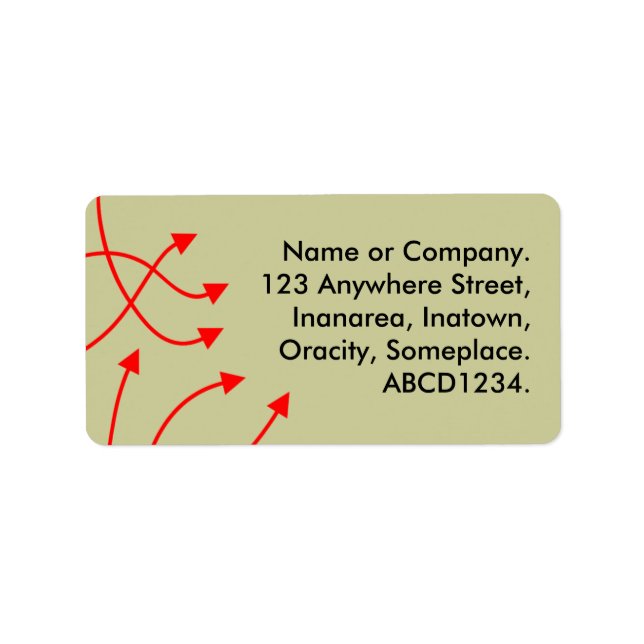 Etiqueta Direcciones - Pale Khaki (Frente)