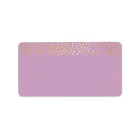 DIRIGIR moda rústico faux gold confetti púrpura