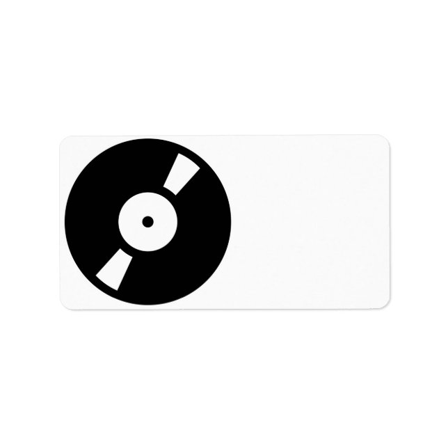 Etiqueta disco de vinilo retro (Frente)