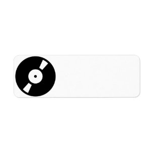Etiqueta disco de vinilo retro