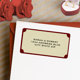 Etiqueta Discurso de Boda de boletos para cines retro