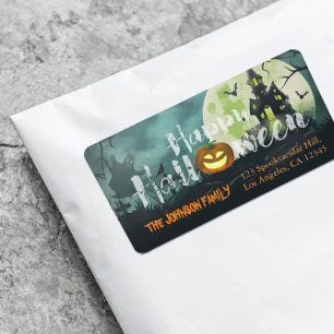 Etiqueta Discurso de Halloween de la noche del cielo estrep