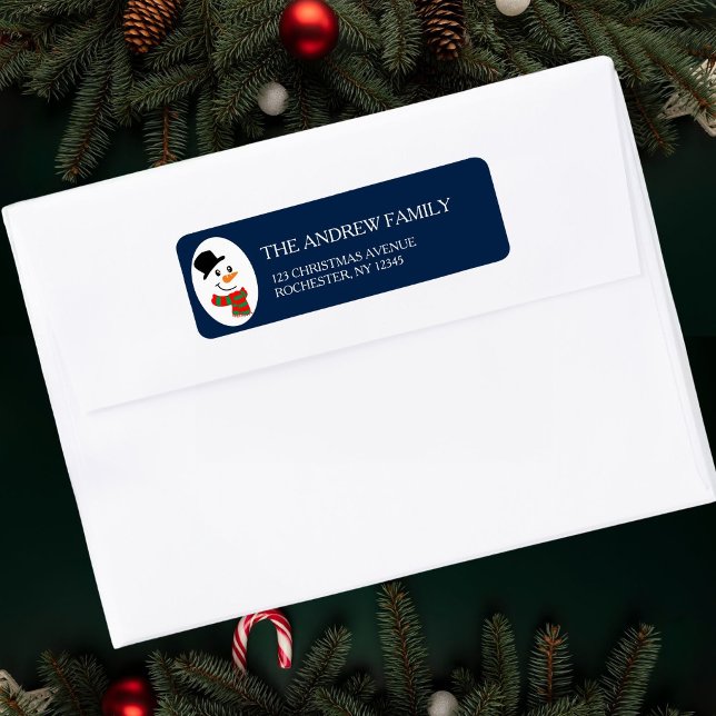 Etiqueta Discurso de los Navidades de Snowman azules (Subido por el creador)