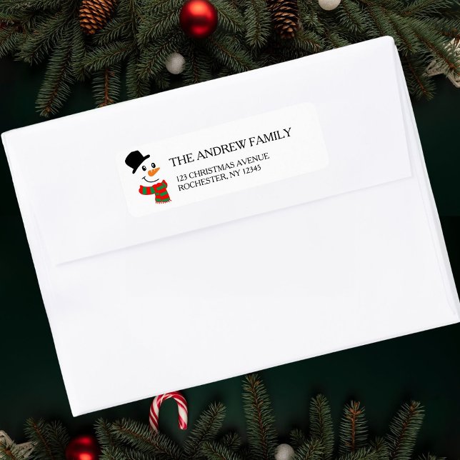Etiqueta Discurso de los Navidades de Snowman blancos (Subido por el creador)