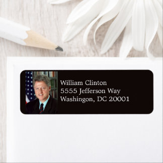 Etiqueta Discurso de retrato oficial del presidente Bill Cl