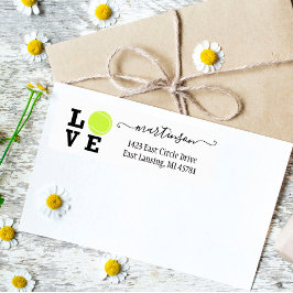 Etiqueta Discurso único de bolas amarillas de tenis