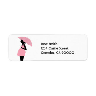 Etiqueta Diseñador Baby Shower [rosa]
