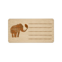 Diseño de arte tribal para elefantes