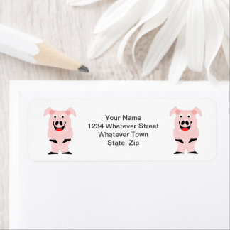 Etiqueta Diseño de cerdos personalizado