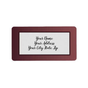 Etiqueta Diseño de degradado de malva