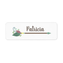 Diseño de flecha Boho, nombre personalizado
