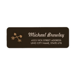 Etiqueta Diseño de flechas étnicas personalizados detalles 