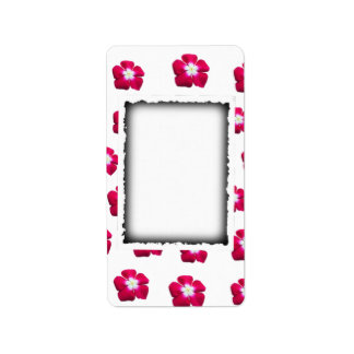 Etiqueta diseño de flor Rosa