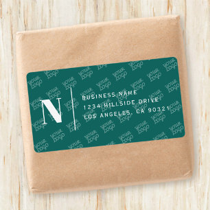 Etiqueta Diseño de logotipo en mosaico Dirección de retorno