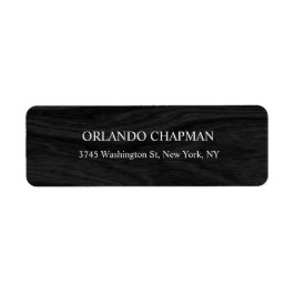 Etiqueta Diseño de Madera Gris Profesional Moderno y Elegan