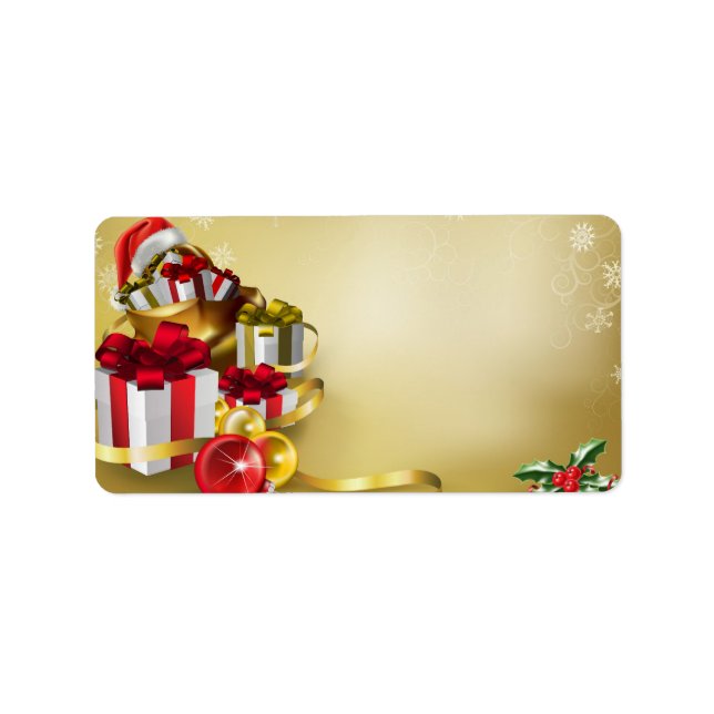Etiqueta diseño de navidades (Frente)