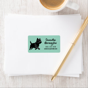 Etiqueta Diseño de siluetas de mascotas lindas - Perros 1 +