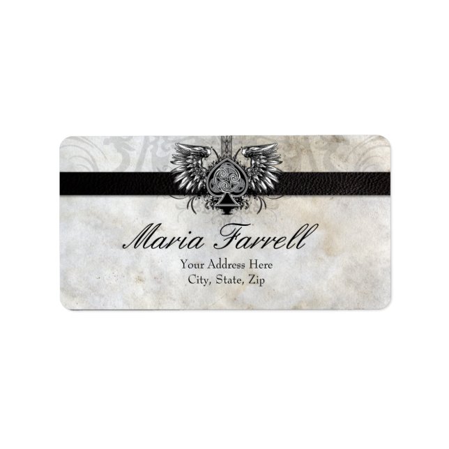 Etiqueta Diseño de tatuajes irlandeses gaélicos con el cora (Frente)