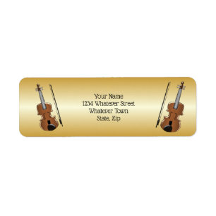 Etiqueta Diseño de violín