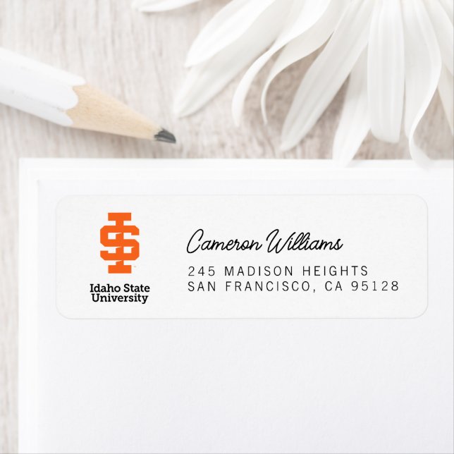 Etiqueta Diseño del Logo Oficial de la Universidad Estatal  (In situ)