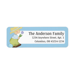 Etiqueta Diseño del tiempo de Pascua para niños de los país