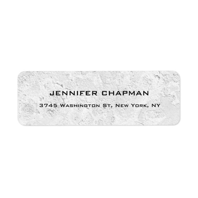 Etiqueta Diseño elegante y moderno de pared gris profesiona (Frente)