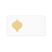 Diseño en baudible de Navidades de color dorado.