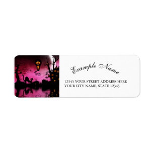 Etiqueta Diseño espeluznante y divertido de halloween