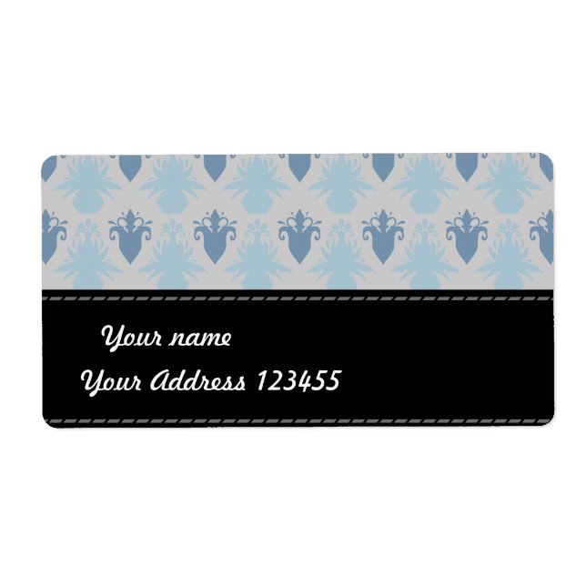 Etiqueta Diseño floral (Frente)