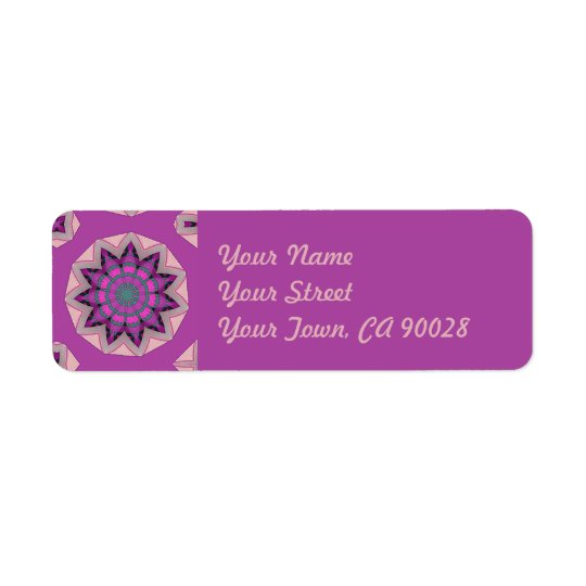 Etiqueta Diseño floral rosado bonito