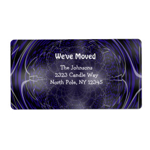 Etiqueta Diseño fractal eléctrico Nueva dirección