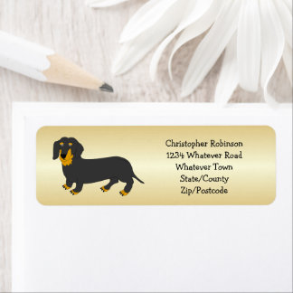 Etiqueta Diseño personalizado de Dachshund