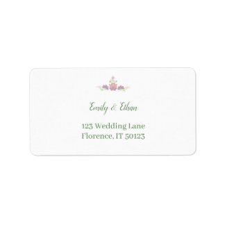 Etiqueta Diseño personalizado de vegetación para bodas con
