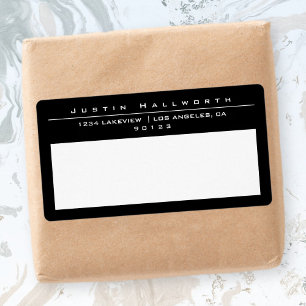 Etiqueta Diseño único en negro y blanco