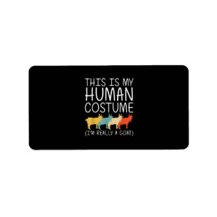 Etiqueta Disfraz humano de Cabra Halloween