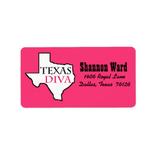 Etiqueta "Diva de Texas"