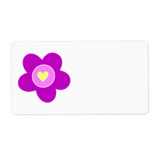Etiqueta Diversión de la flor