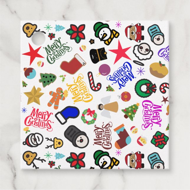 Etiqueta divertida para regalo de Navidad (Anverso)