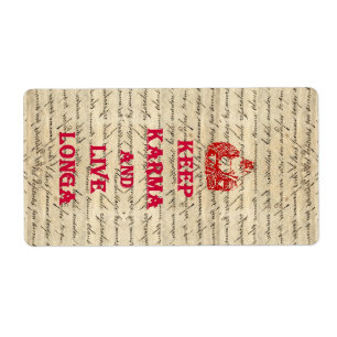 Etiqueta Divertido Buda diciendo