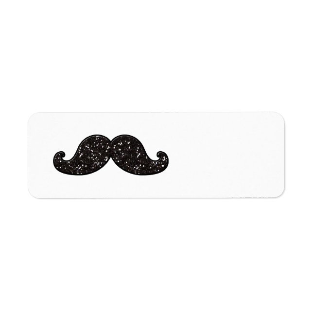 ETIQUETA DIVERTIR AL PURPURINA NEGRO MUSTACHE (Frente)