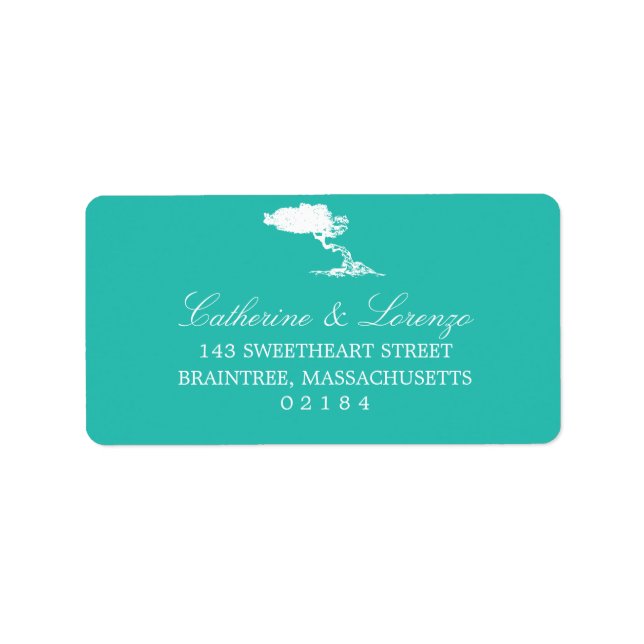 Etiqueta Divi Divi Tree Aruba | Dirección (Frente)