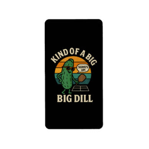 Etiqueta Diviértete Club Social de Pickleball Big Dill