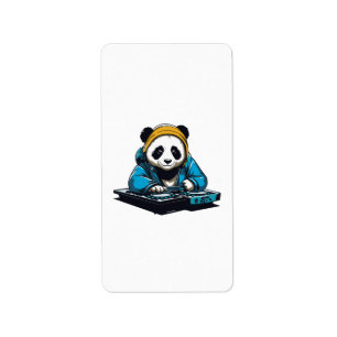 Etiqueta DJ Kawaii Panda
