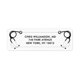 Etiqueta Doctor Escuela de Medicina