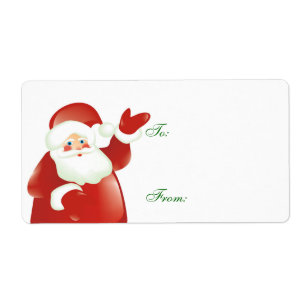 Etiqueta Donante del regalo de Santa
