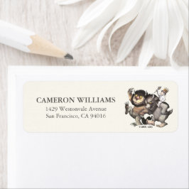 Etiqueta Donde las cosas salvajes son personajes