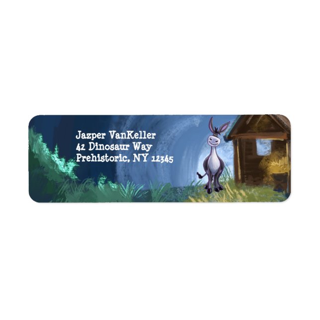 Etiqueta Donkey Stationery (Frente)