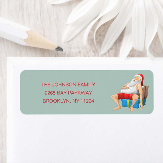 Etiqueta Dormir a Santa Claus (In situ)